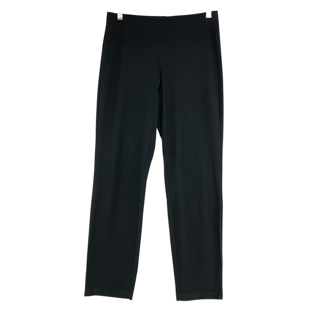 Eileen Fisher Womens Size XS Pants Washable Stretch Crepe Slim Ankle Black